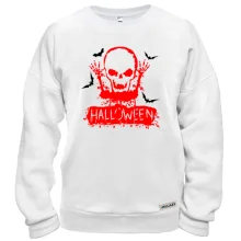 Свитшот Halloween Череп с воронами