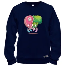 Свитшот Vegetables and meat are friends