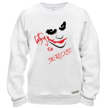 Свитшот с лицом Джокера «Why so serious?»