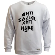 Свитшот без начеса Anti Social Anti Hype