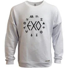 Світшот без начосу EXO з іконками