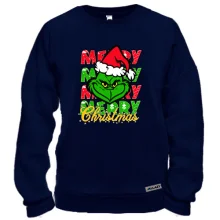 Свитшот с Гринчем "Merry merry merry"