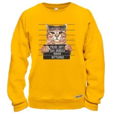 Свитшот с арестованным котом "Kitty BAD"