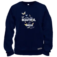Світшот з метеликами "Beautiful"