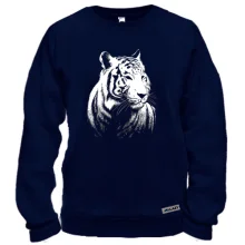Свитшот с хищником "Белый тигр"
