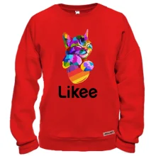 Свитшот с котиком "Likee"