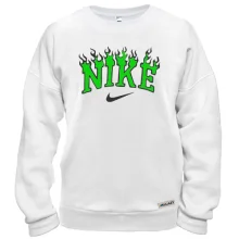 Свитшот с лого Nike в пламени