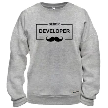 Свитшот с надписью "Senior Developer"