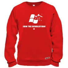 Свитшот с надписью "Join the revolution"