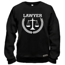 Свитшот с надписью "lawyer" юрист