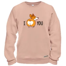 Свитшот с собачкой "I love you"
