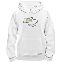 Толстовка Ukraine с картой (Вышивка)