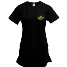 Подовжена футболка з вишитою емблемою Minnesota Wild (Вишивка)