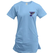 Подовжена футболка Saint Louis Blues — вишита емблема (Вишивка)