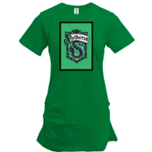 Подовжена футболка з гербом Slytherin (Harry Potter)