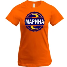 Футболка з ім'ям Марина в колі