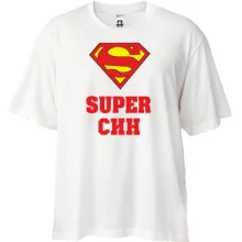 Футболка Oversize Супер син