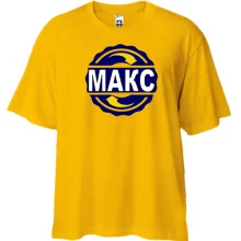 Футболка Oversize з ім'ям Макс в колі