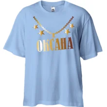 Футболка Oversize з золотим ланцюгом і ім'ям Оксана