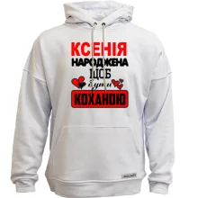 Худі без начосу з написом 