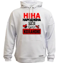 Худі без начосу з написом 
