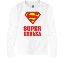 Дитячий лонгслів Супер донька