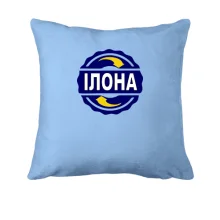 Подушка з ім'ям Ілона в колі