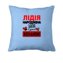 Подушка з написом 