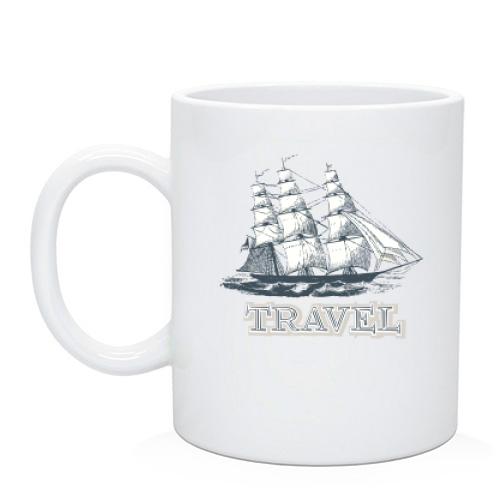 Чашка Travel парусник