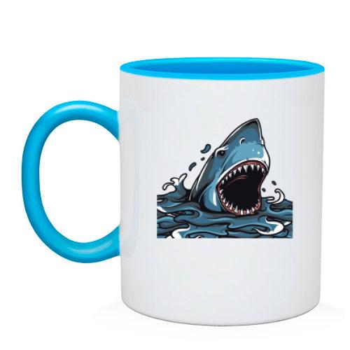Чашка с акулой которая открыла пасть