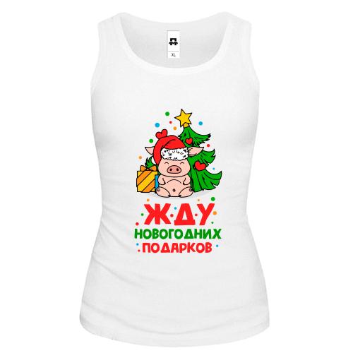 Майка с надписью 