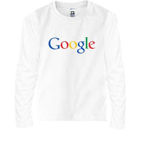 Детская футболка с длинным рукавом с логотипом Google
