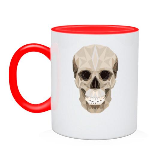 Чашка з дизайнерським черепом