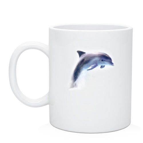 Чашка з дельфіном що вистрибує