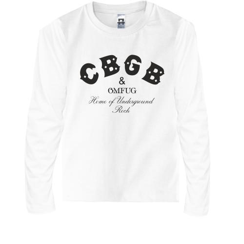 Детская футболка с длинным рукавом  CBGB