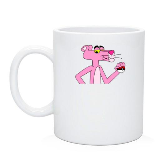 Чашка с изображением розовой пантеры
