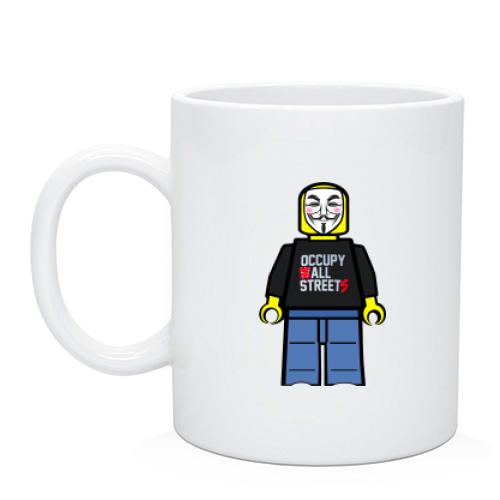 Чашка с лего-Анонимусом