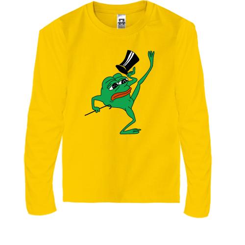 Детская футболка с длинным рукавом pepe the frog