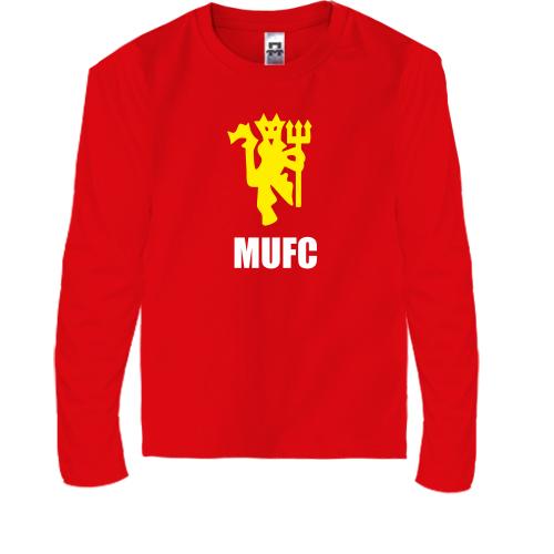 Детская футболка с длинным рукавом MU FC devil