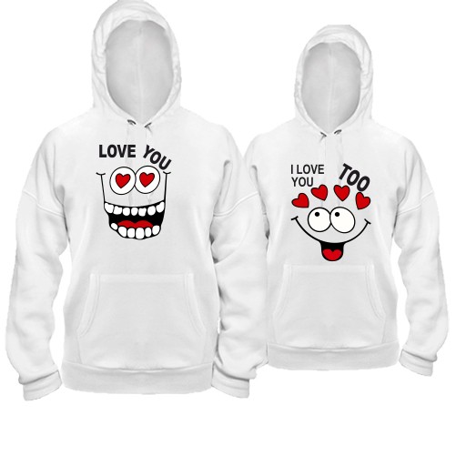 Парные худи Love You Too