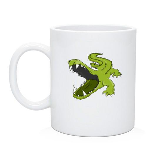 Чашка з крокодилом