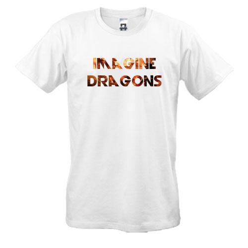 Футболки Imagine Dragons (огненный дракон)