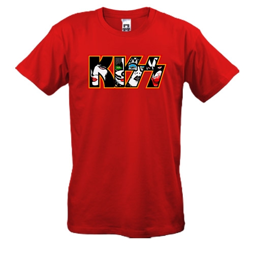 Футболка KISS лица