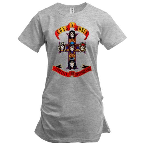 Подовжена футболка Guns N’ Roses - Appetite for Destruction