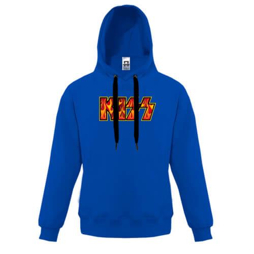 Детская толстовка KISS (fire logo)
