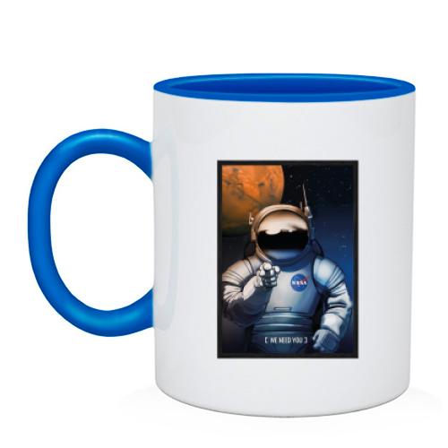 Чашка з космонавтом NASA