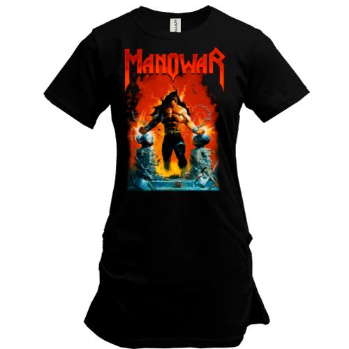 Подовжена футболка Manowar - Louder Than Hell