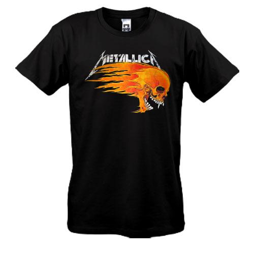 Футболка Metallica (З вогненним черепом)