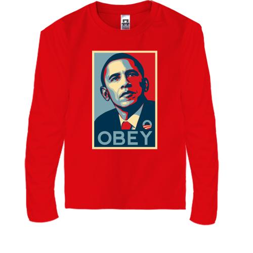Детская футболка с длинным рукавом Obey Obama