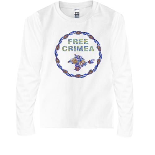 Детская футболка с длинным рукавом Free Crimea
